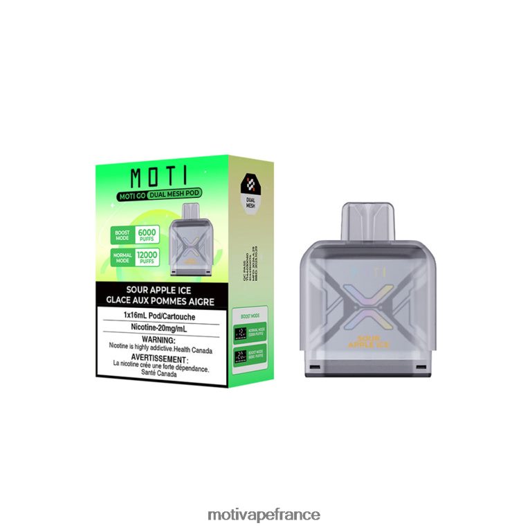 MOTI Go Pro dosette jetable HVDB4P88 glace à la pomme aigre - MOTI Vape Amazon