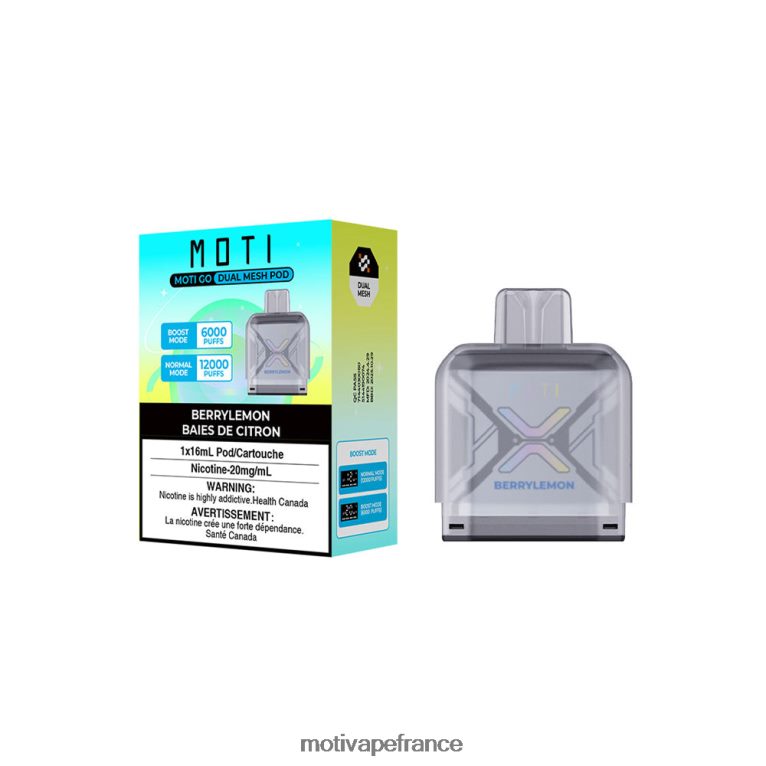 MOTI Go Pro dosette jetable HVDB4P90 baie de citron - MOTI Vape France