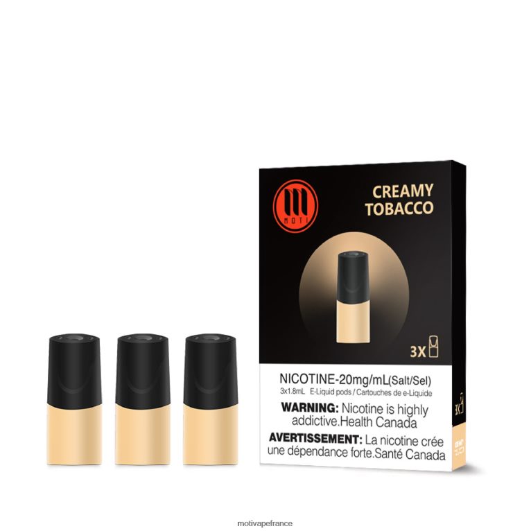 MOTI dosettes classiques HVDB4P106 tabac crémeux - MOTI Vape Kit France