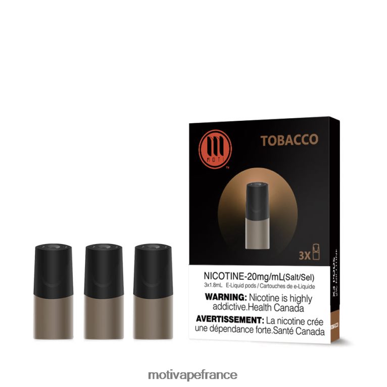 MOTI dosettes classiques HVDB4P106 tabac crémeux - MOTI Vape Kit France
