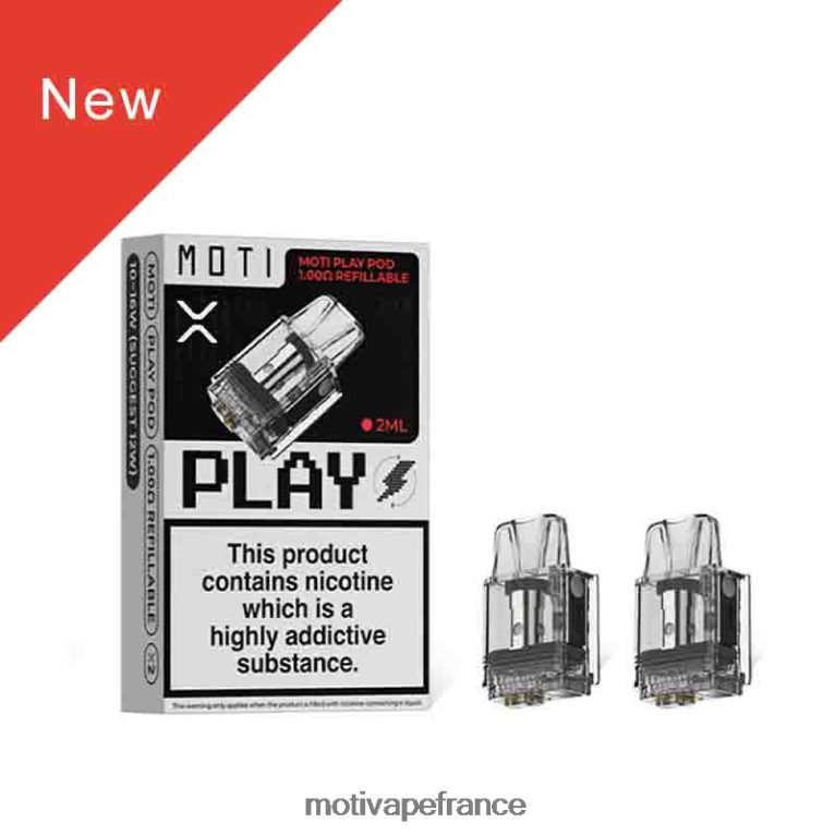 MOTI Play pod 1,00 ohm rechargeable HVDB4P121 1 pc - MOTI Vape Pop