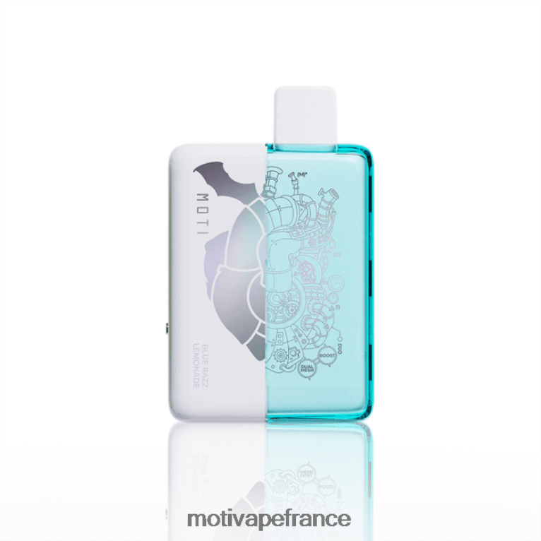 MOTI Duo 9000 vapes jetables (5%, 9000 bouffées) HVDB4P64 limonade bleue - MOTI Vape Review