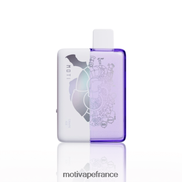 MOTI Duo 9000 vapes jetables (5%, 9000 bouffées) HVDB4P67 glace aux raisins - MOTI Vape For Sale