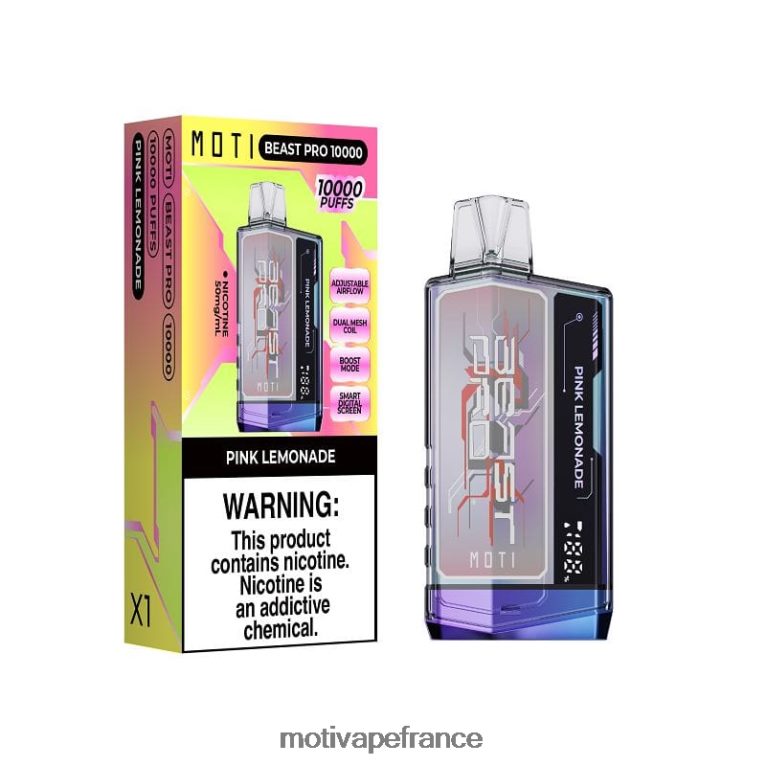MOTI Beast Pro vape jetable (5%, 10000 bouffées) HVDB4P52 glace à la pastèque - MOTI Vape Price