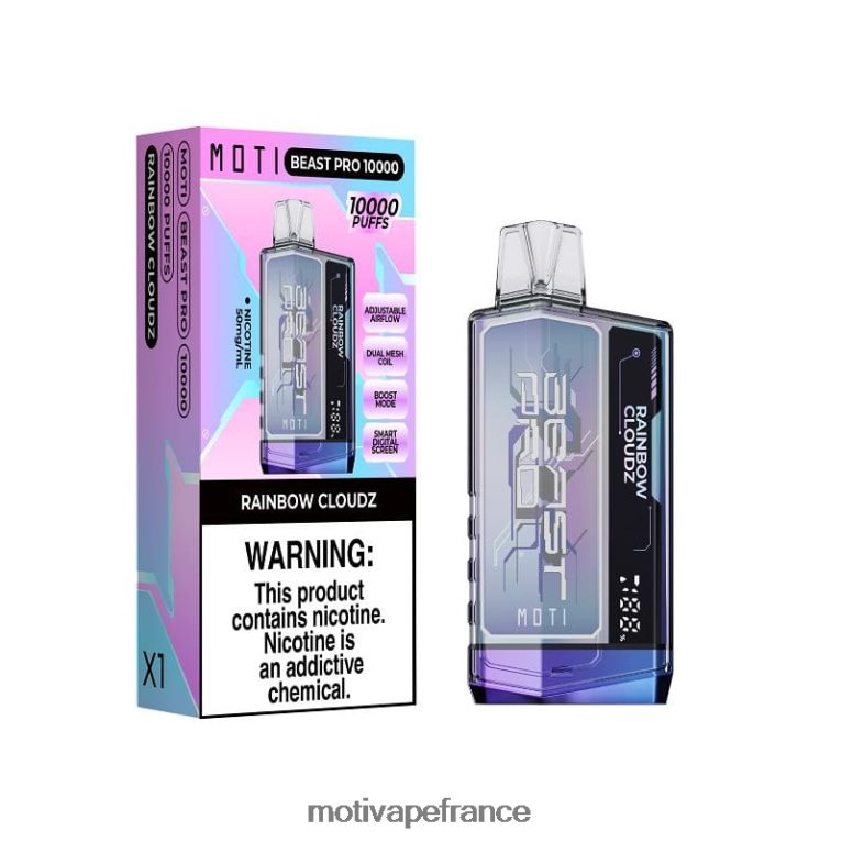 MOTI Beast Pro vape jetable (5%, 10000 bouffées) HVDB4P52 glace à la pastèque - MOTI Vape Price