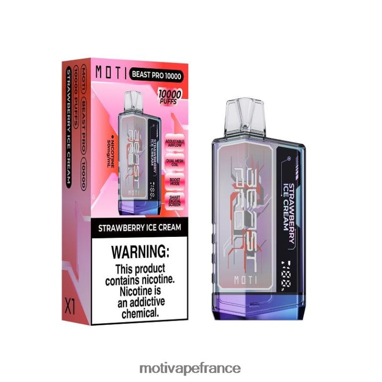 MOTI Beast Pro vape jetable (5%, 10000 bouffées) HVDB4P52 glace à la pastèque - MOTI Vape Price