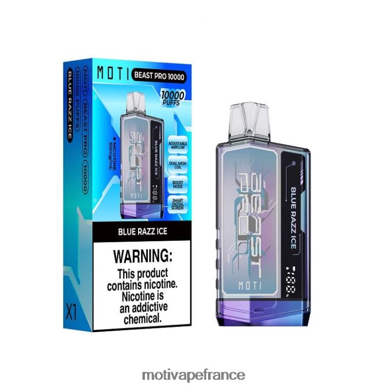 MOTI Beast Pro vape jetable (5%, 10000 bouffées) HVDB4P52 glace à la pastèque - MOTI Vape Price