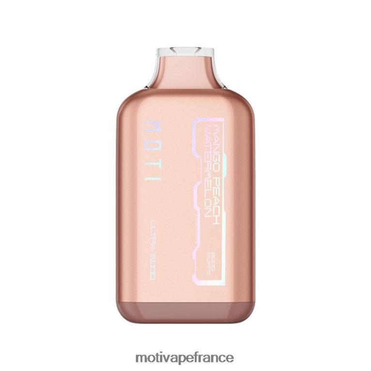 MOTI Ultra vape jetable (5%, 6000 bouffées) HVDB4P36 mangue pêche pastèque - MOTI Vape Kit France